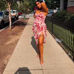 Two piece PLT Corset top and asymmetrical skirt